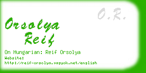 orsolya reif business card